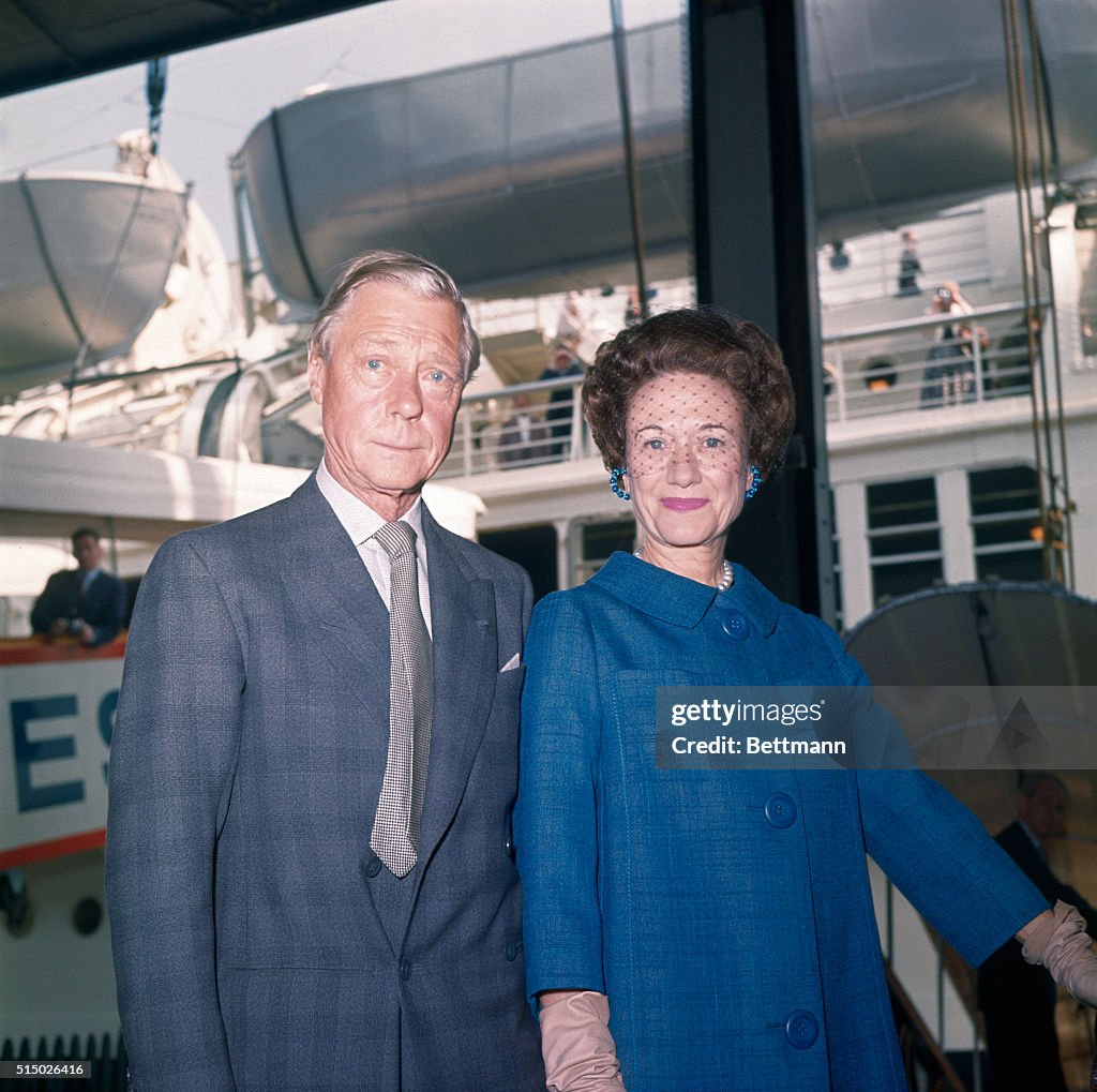 Duke And Duchess Of Windsor Aboard SS United States Silver Wedding duke-and-duchess-of-windsor-aboard-ss-united-states-silver-wedding