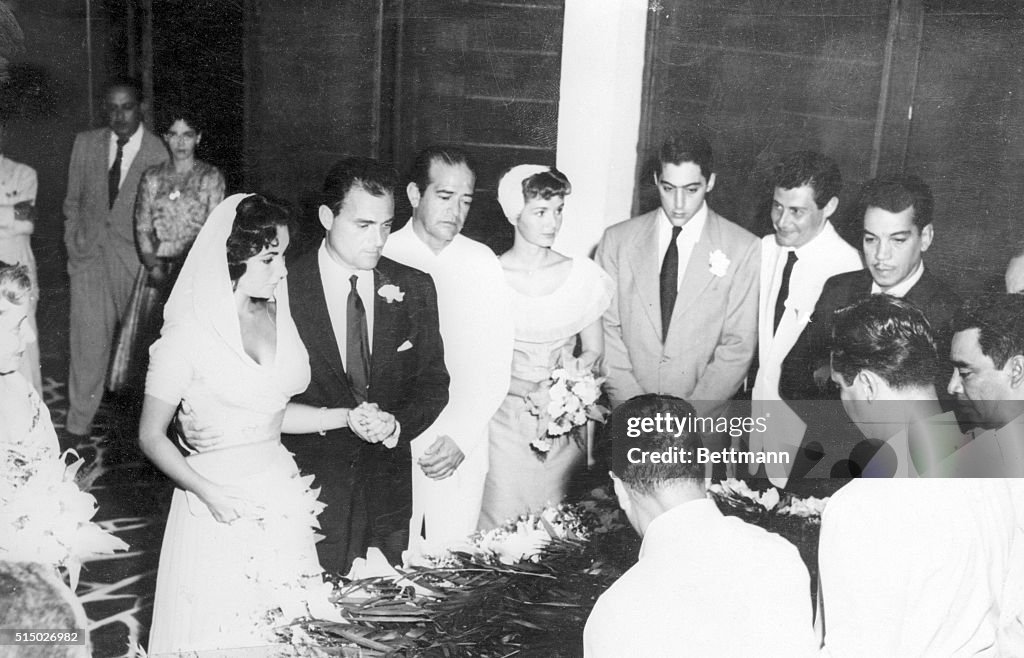 Elizabeth Taylor and Mike Todd Wedding