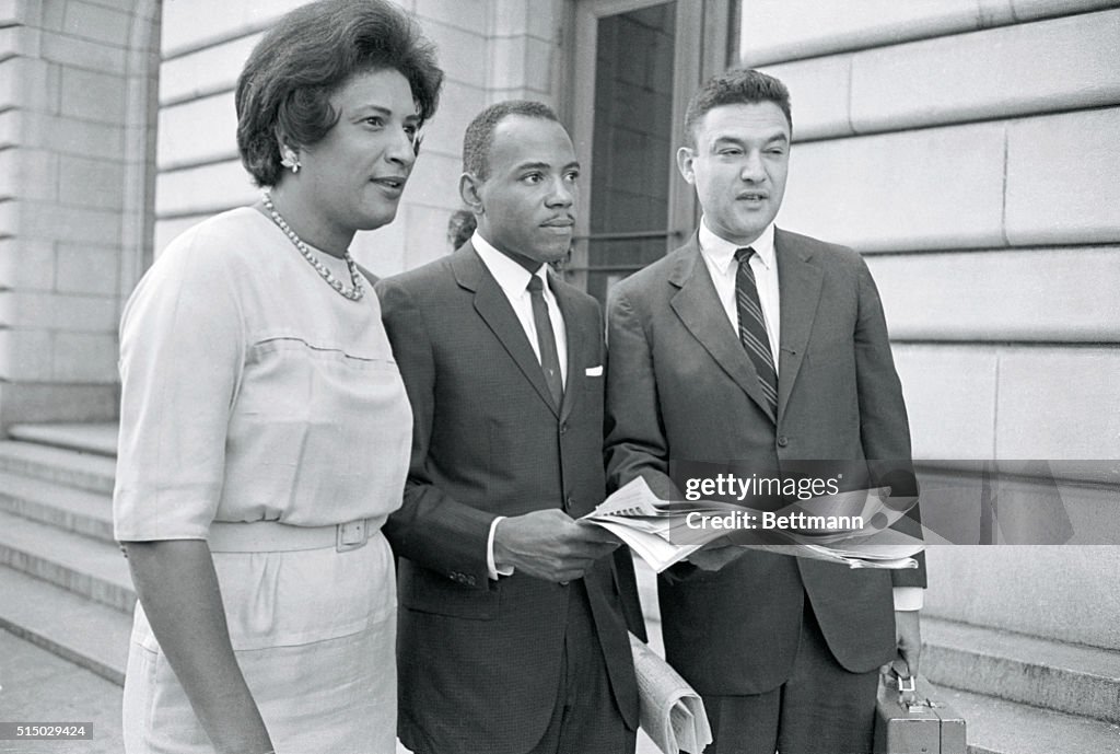 James Meredith with Constance Motley