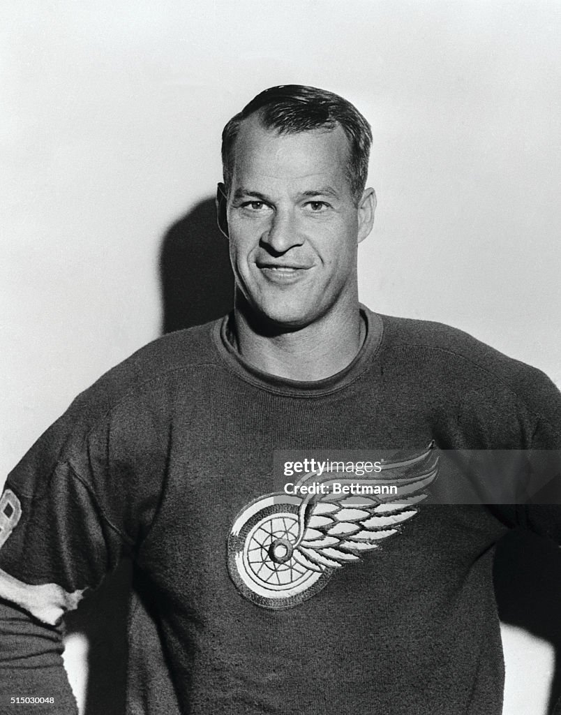 Gordon Howe in Uniform, Smiling