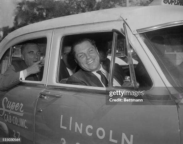 Jimmy Hoffa Smiling from Car Window Jimmy Hoffa Smiling from Car Window