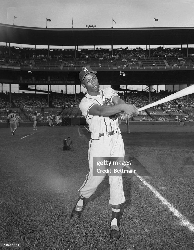 Portrait of Hank Aaron
