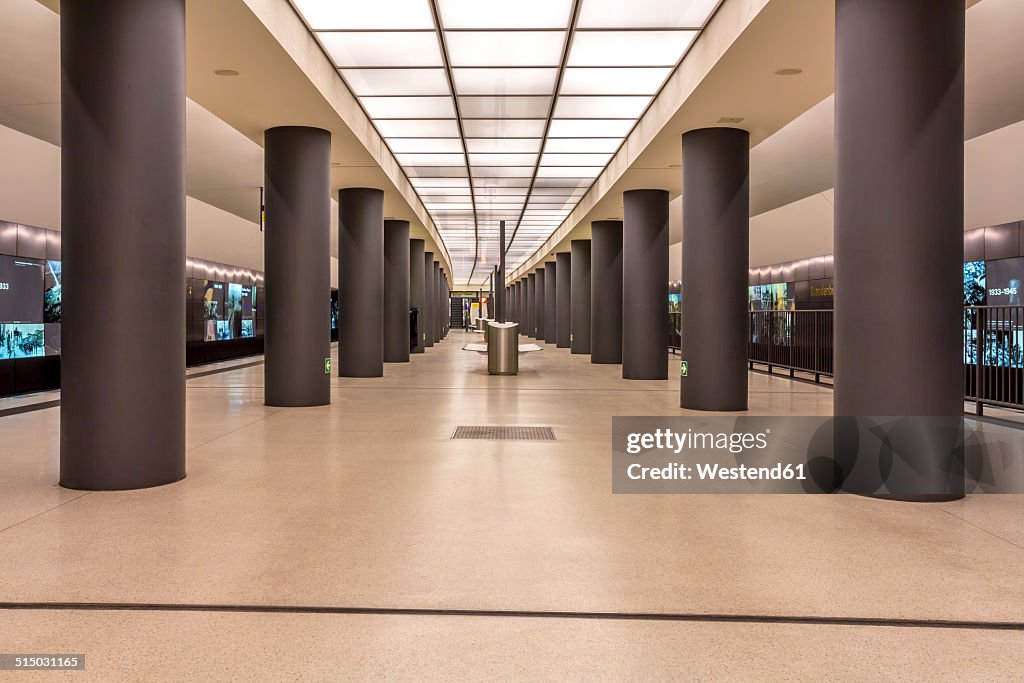 Germany, Berlin, modern architecture of subway station Brandenburger Tor
