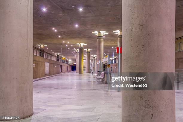 germany, berlin, modern architecture of subway station bundestag - pillars stock pictures, royalty-free photos & images