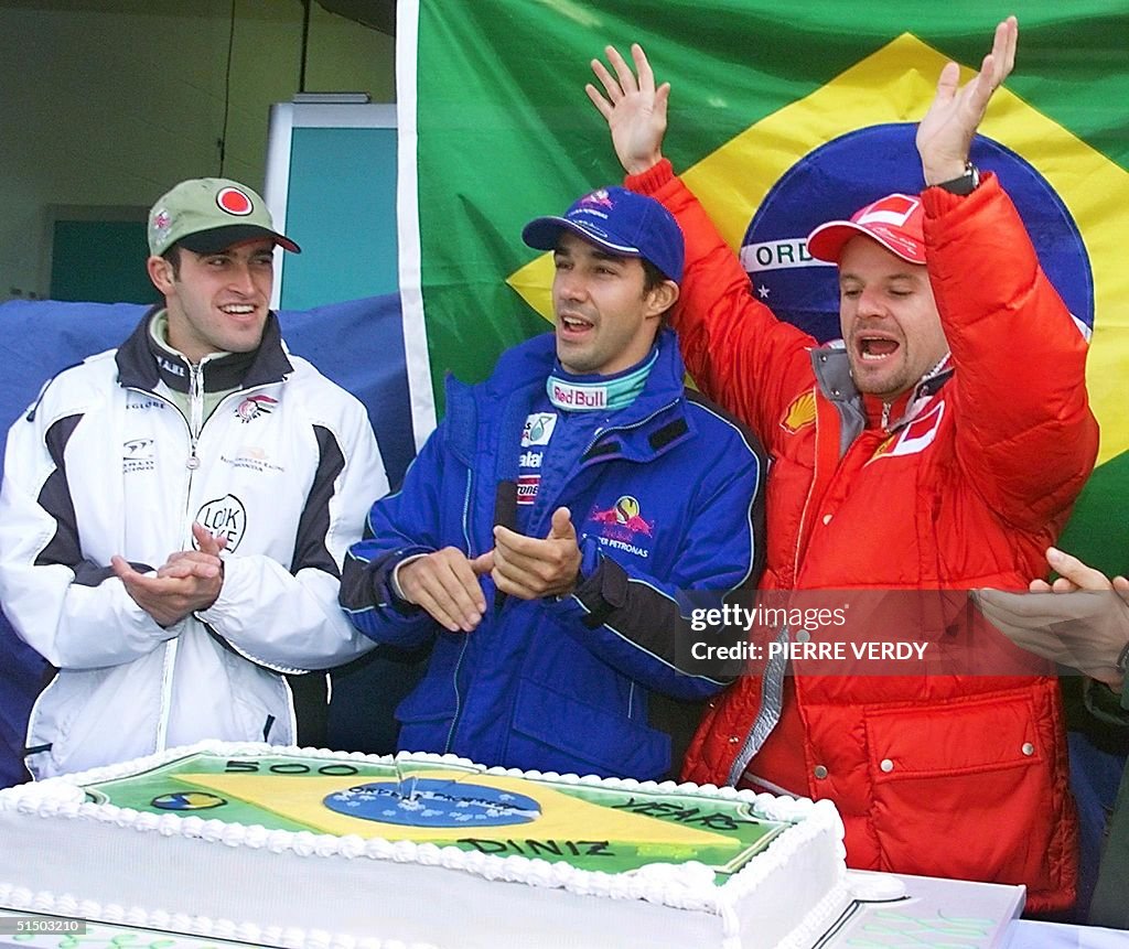 From left: Brazilian Bar-Honda driver Ricardo Zont