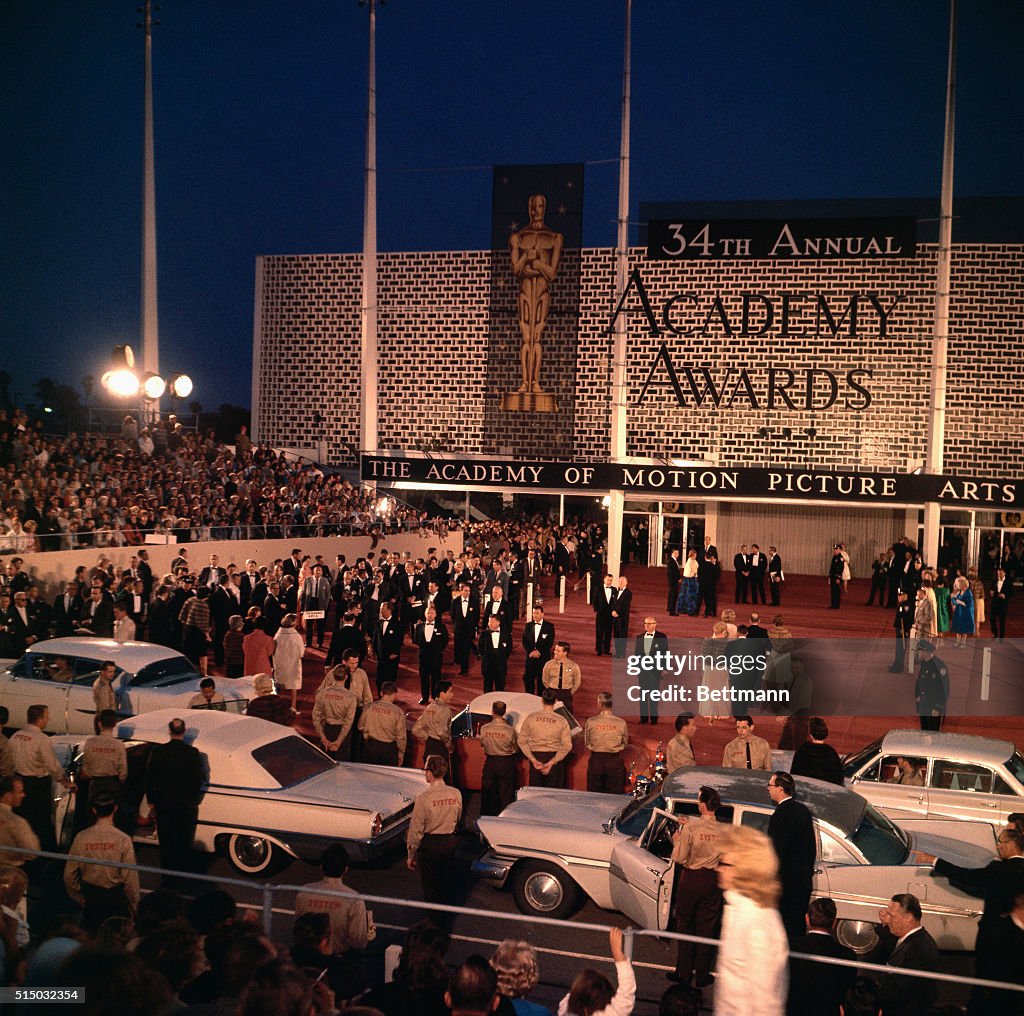 Outside the Santa Monica Auditorium