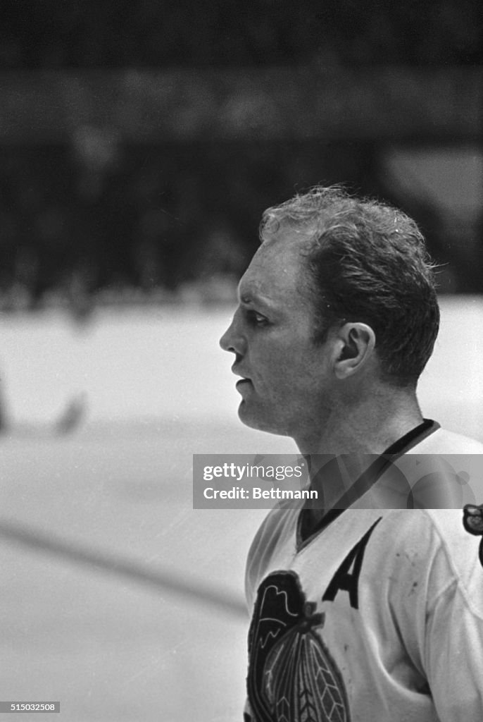 Goalie Bruce Gamble in Game