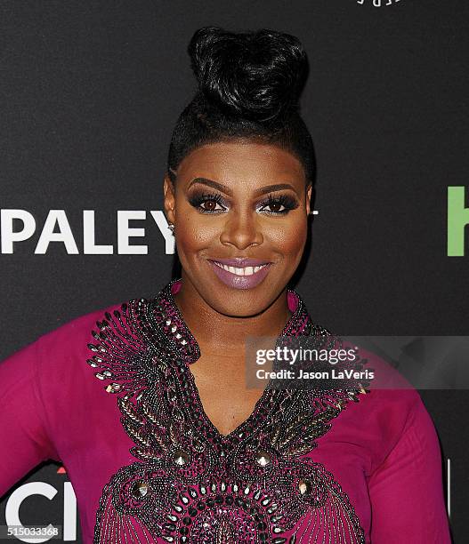 Actress Ta'Rhonda Jones attends the "Empire" event at the 33rd annual PaleyFest at Dolby Theatre on March 11, 2016 in Hollywood, California.