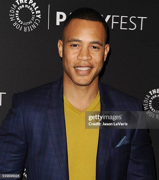 Actor Trai Byers attends the "Empire" event at the 33rd annual PaleyFest at Dolby Theatre on March 11, 2016 in Hollywood, California.