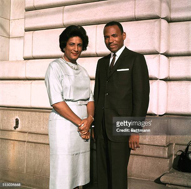 American Black civil rights leaders, James Meredith and Constance Baker Motley , 29th September 1962.
