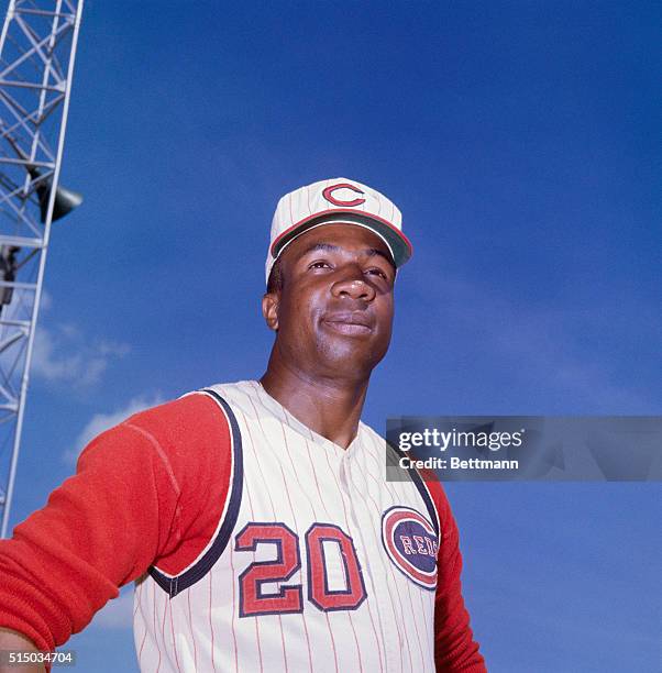 Cincinnati Reds' Frank Robinson during spring training.
