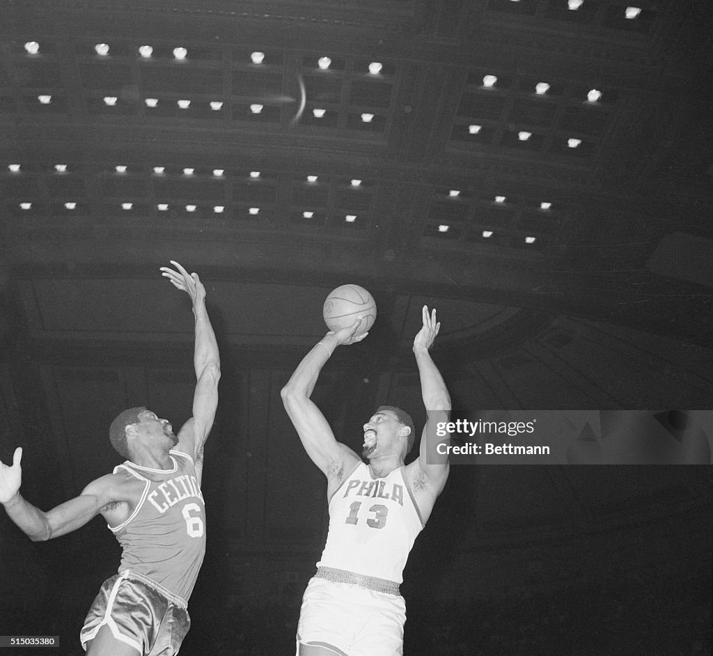 Wilt Chamberlain and Bill Russell