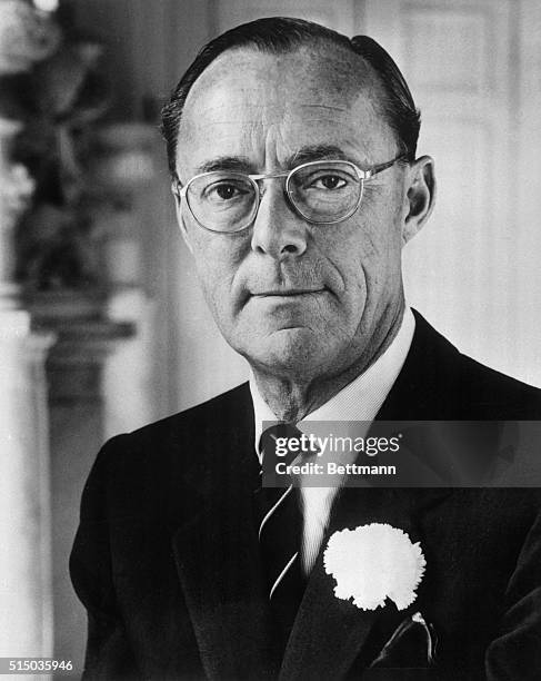 The Hague: Official Portrait. Prince Bernhard of the Netherlands is shown in his official birthday portrait. The Prince was 56, June 29th.