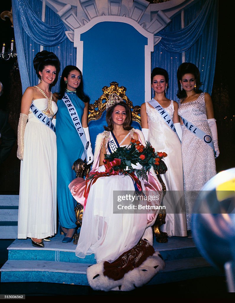 Beauty Pageant Winners Posing in Photo