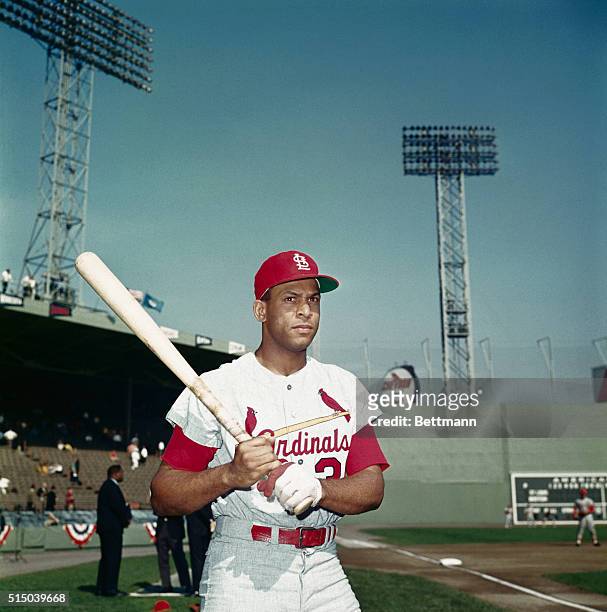 First baseman Orlando Cepeda of the St, Louis Cardinals, October 5th, at Fenway Park.