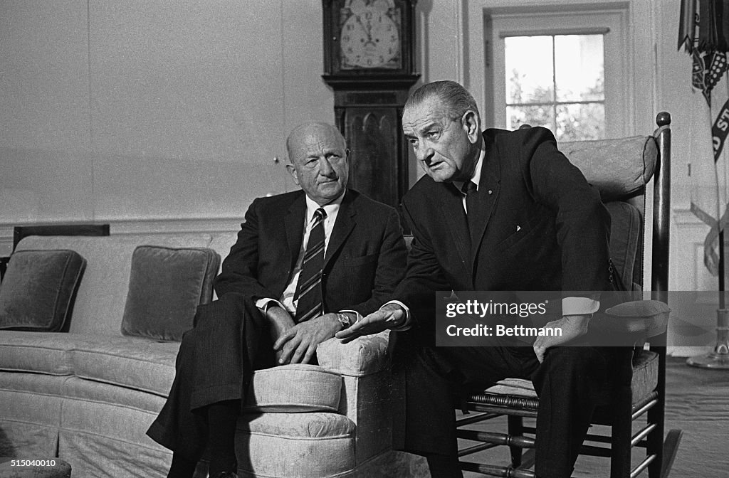 President Johnson and David Lilienthal