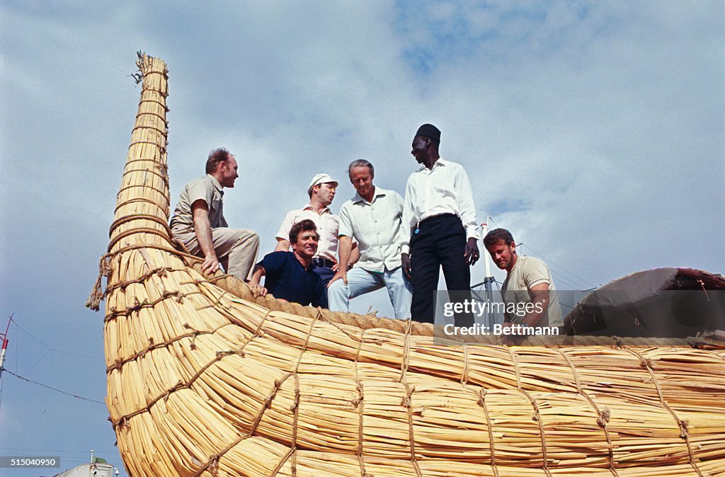 Thor Heyerdahl and Others Aboard Ra