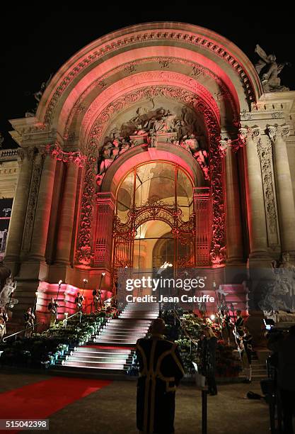 General view of 'Le Petit Palais' where King Willem-Alexander of the Netherlands and Queen Maxima of the Netherlands are giving a reception on March...