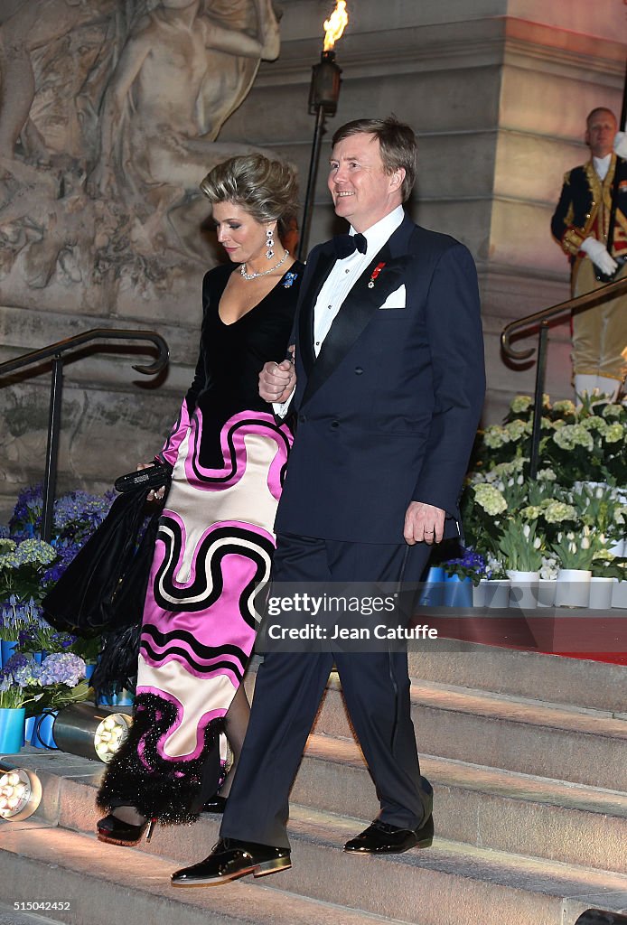 King Willem-Alexander of the Netherlands and Queen Maxima on Official Two days State Visit in Paris : Day Two