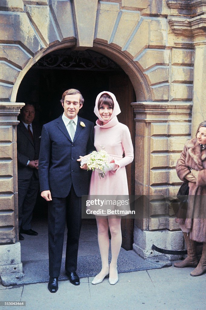 Andrea Dotti and Audrey Hepburn After Wedding