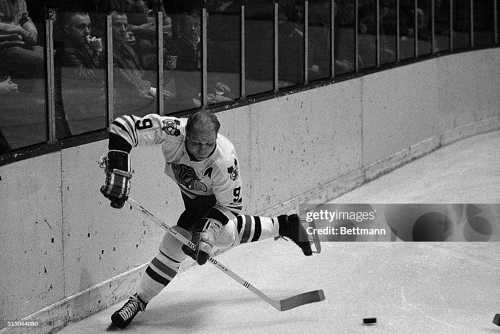 Bobby Hull Skating During Game