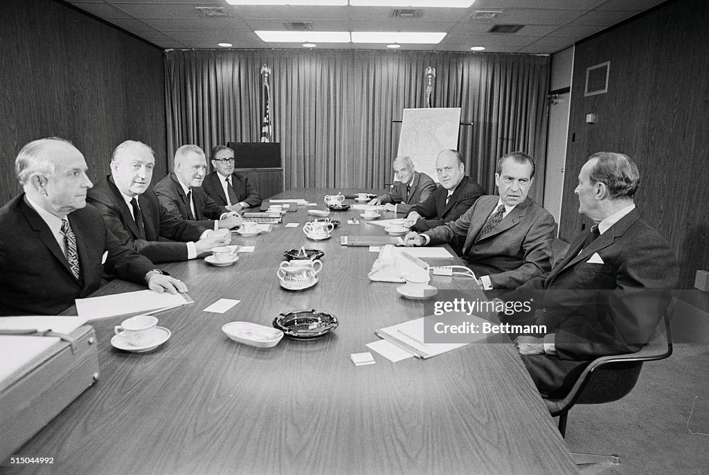 Richard Nixon Receiving Briefing on Southeast Asia