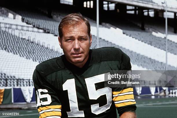 Green Bay Packers quarterback Bart Starr.