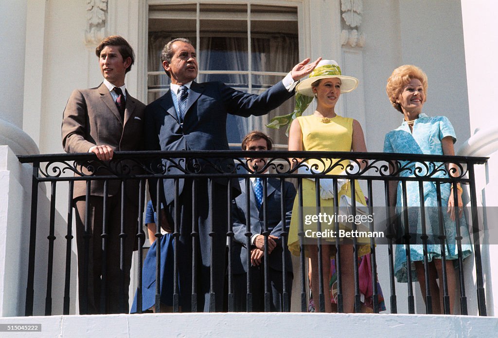British Royalty Visiting The White House Under President Nixon
