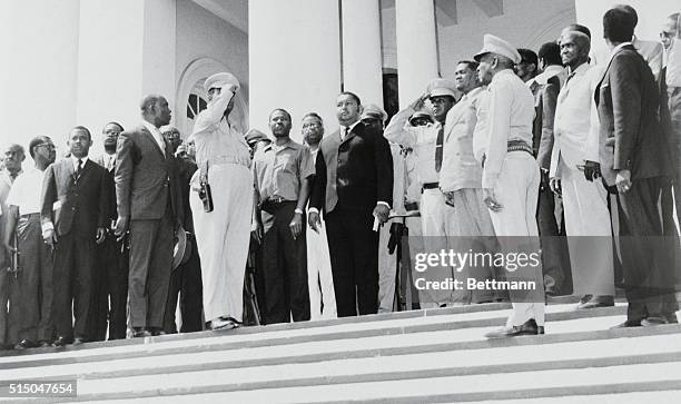 Port-Au-Prince, Haiti: Jean-Claude Duvalier is sworn in as president of Haiti a few hours after the announcement of the death of his father, Francois...