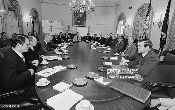 Washington, DC: President Nixon called a group of US ambassadors to drug-source nations and top administration officials into a strategy session,...