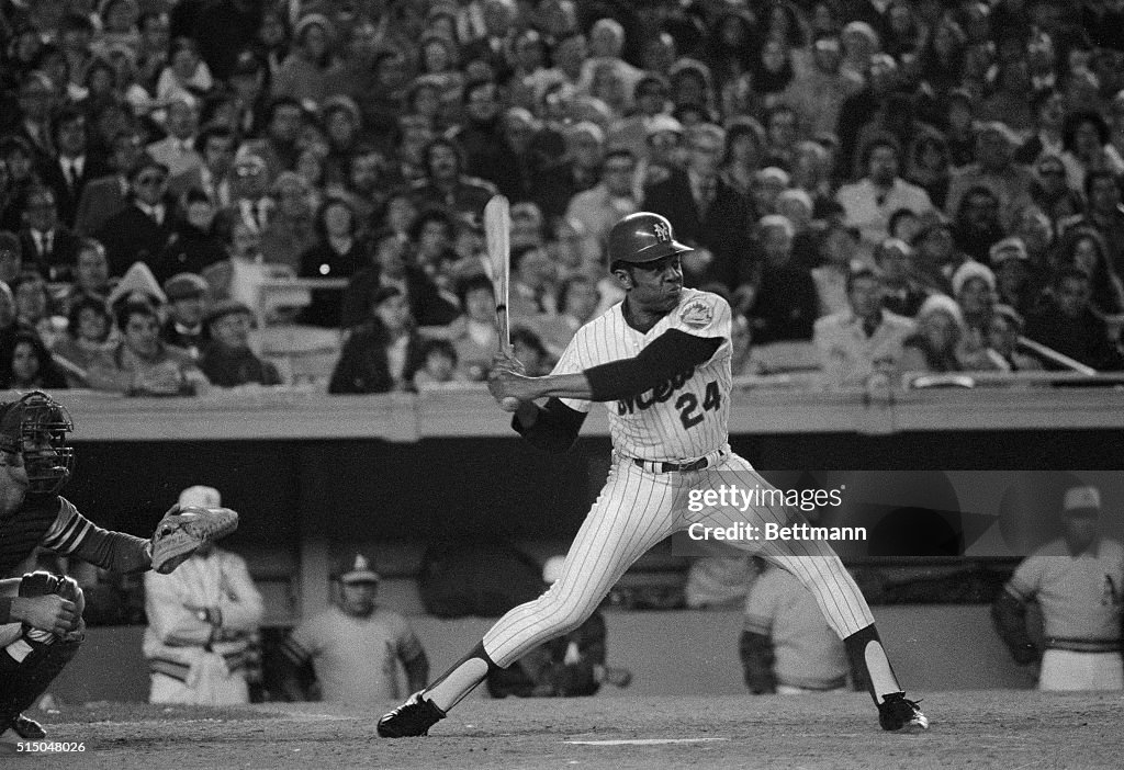 Willie Mays During His Last Game
