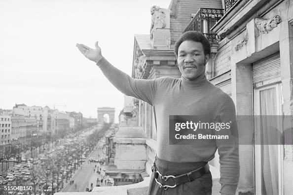 George Foreman Waving from Hotel George Foreman Waving from Hotel