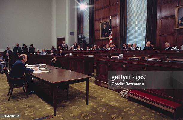 Washington, D.C.: President Gerald Ford tells House Judiciary subcommittee, why he pardoned former President Nixon.