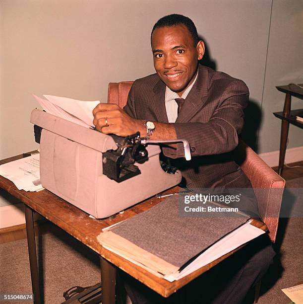 New Orleans, Louisiana: James Meredith relaxing at Howard House, Dillard University, where he is staying while in New Orleans.