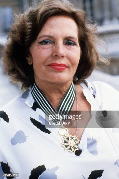 Portrait dated 06 September 1985 in Paris of Portuguese singer Amalia Rodrigues, the "diva of fado" who died 08 October 1999 in Lisbon at the age of...