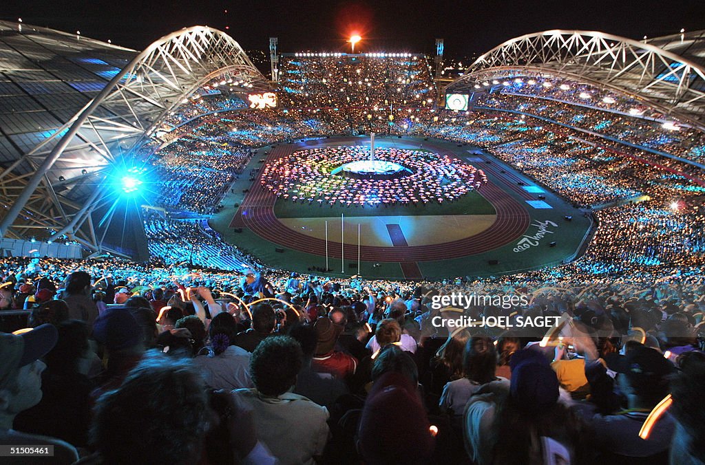 More than 100,000 people wave lights during the cl