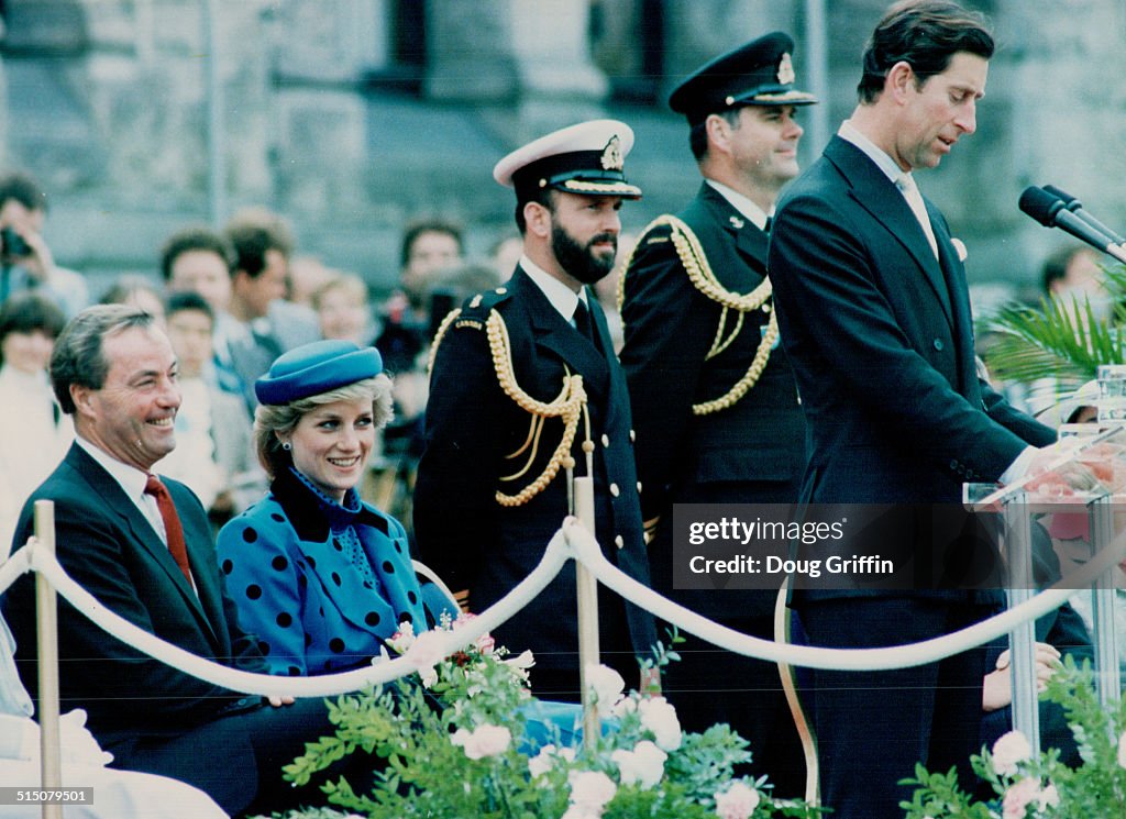 Royal Visits - Prince Charles and Princess Diana (Canada 1986) British Columbia...