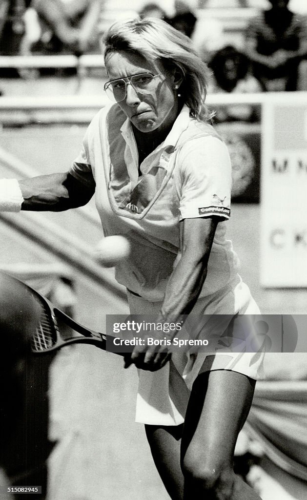 Martina Navratilova...