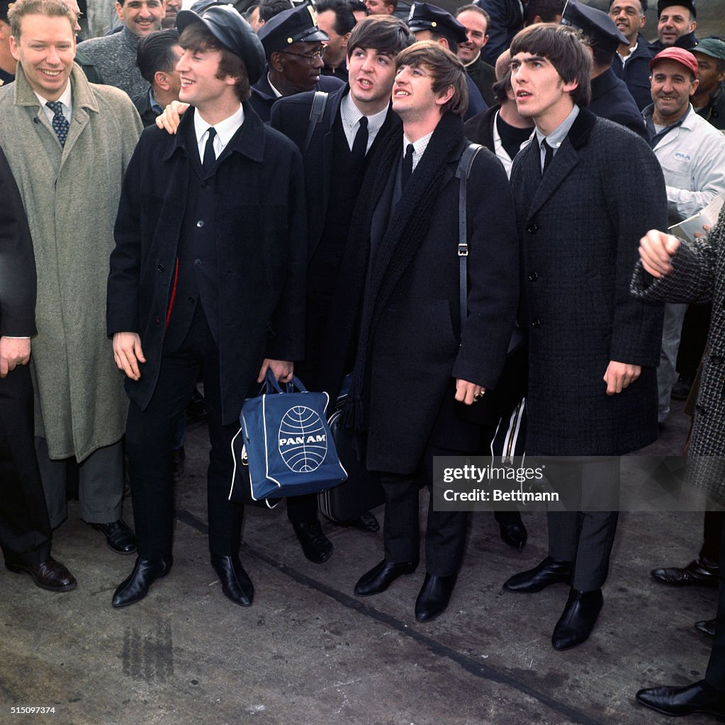 The Beatles Arriving at Idlewild Airport