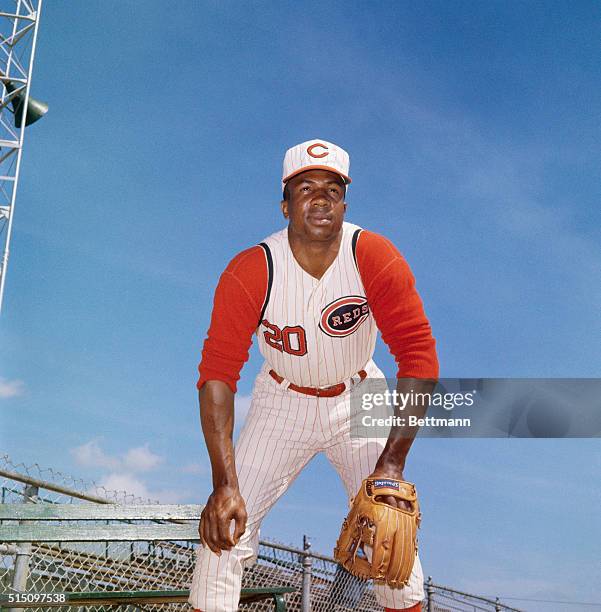 Cincinnati Reds' Frank Robinson during spring training.