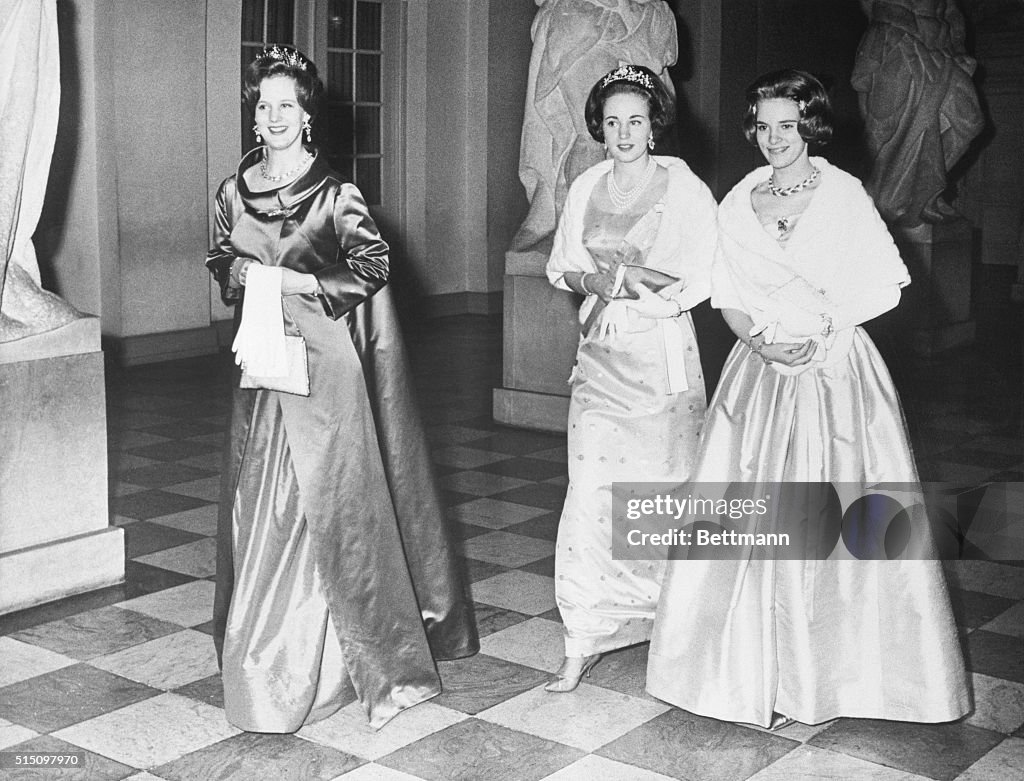 Danish Princesses in Evening Dress
