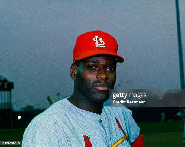Baseball player Bob Gibson of the St. Louis Cardinals.