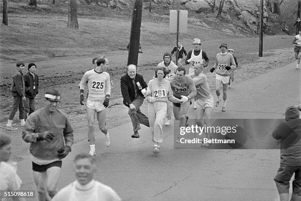 Marathon Director Bill Cloney Trying to Stop Female Runner Marathon Director Bill Cloney Trying to Stop Female Runner