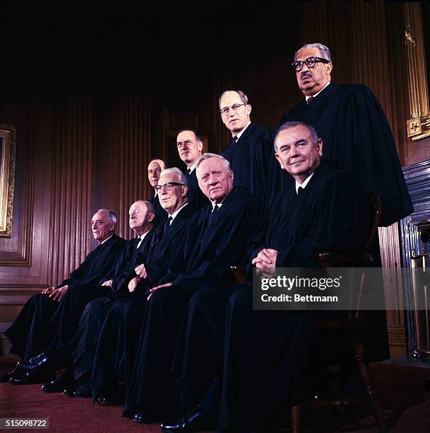 Members of the United States Supreme Court. The Court's newest member, Thurgood Marshall , is the first African American to sit on the high tribunal....