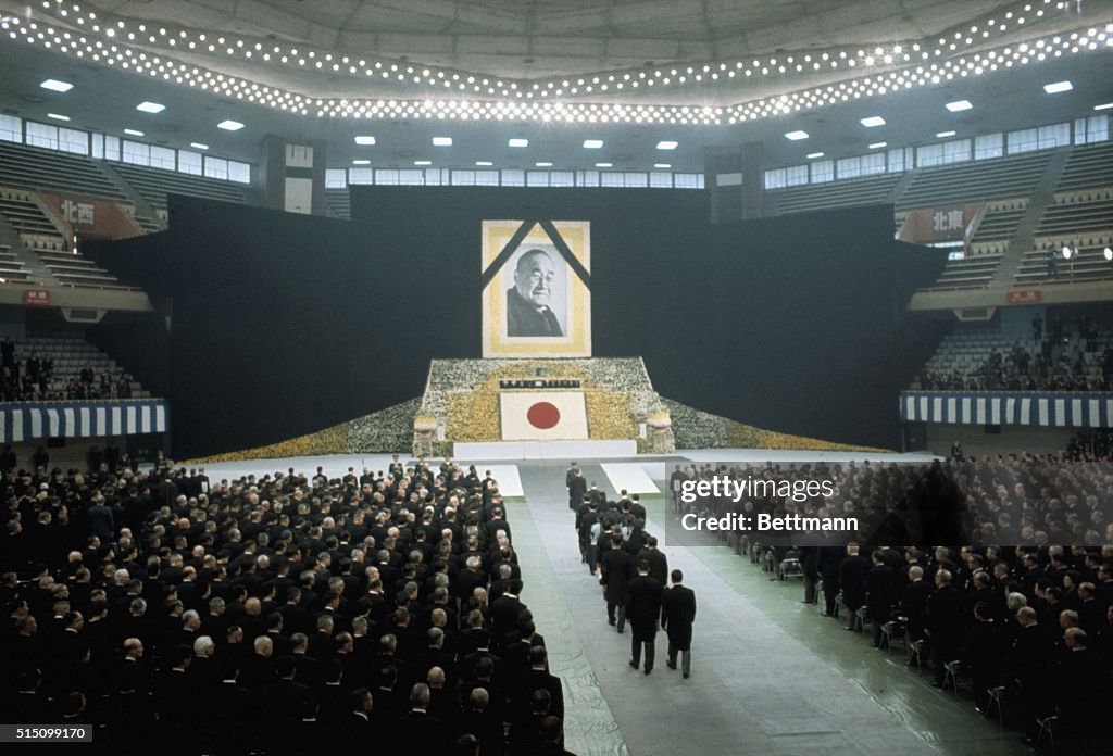 Interior View of Shigeru Yoshida Funeral Procession