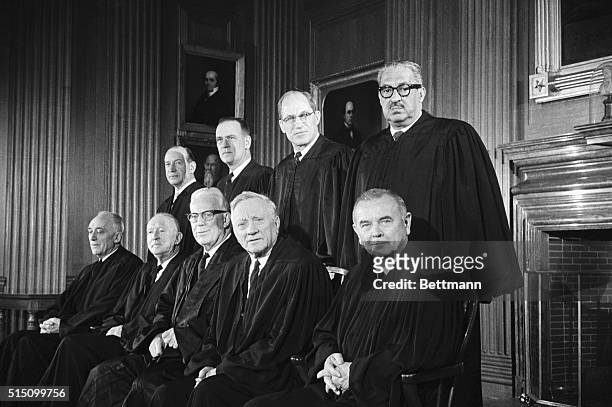 Members of the United States Supreme Court. The Court's newest member, Thurgood Marshall , is the first African American to sit on the high tribunal....