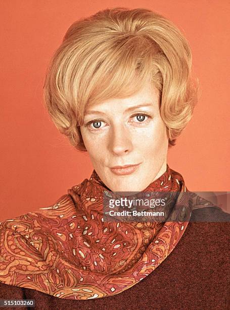 Hollywood, Calif.: Actress Maggie Smith, one of five "Oscar" nominees for Motion Picture Academy's "best actress of 1969," shown here in stills from...