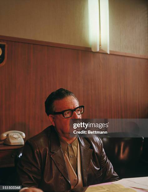 Santiago, Chile: Salvador Allende the Marxist Socialist who will be confirmed by Congress as President of Chile on 10/24, and inaugurated on Nov. 4,...