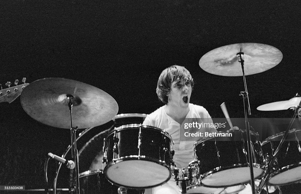 Keith Moon Playing the Drums