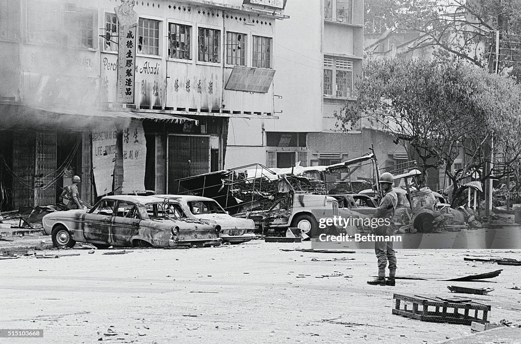 Post-Riot Scene in Kuala Lumpur